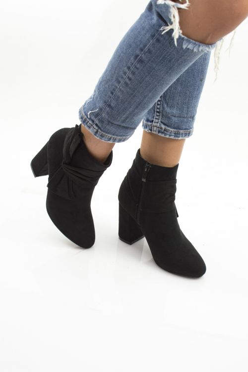 Ankle boots with side design