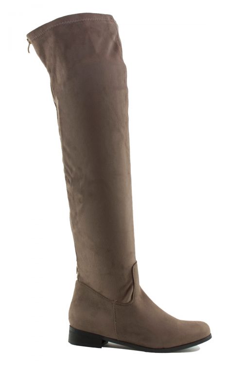 Flat over the knee boots