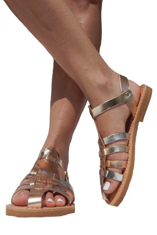 Handmade greek leather sandals Sappho