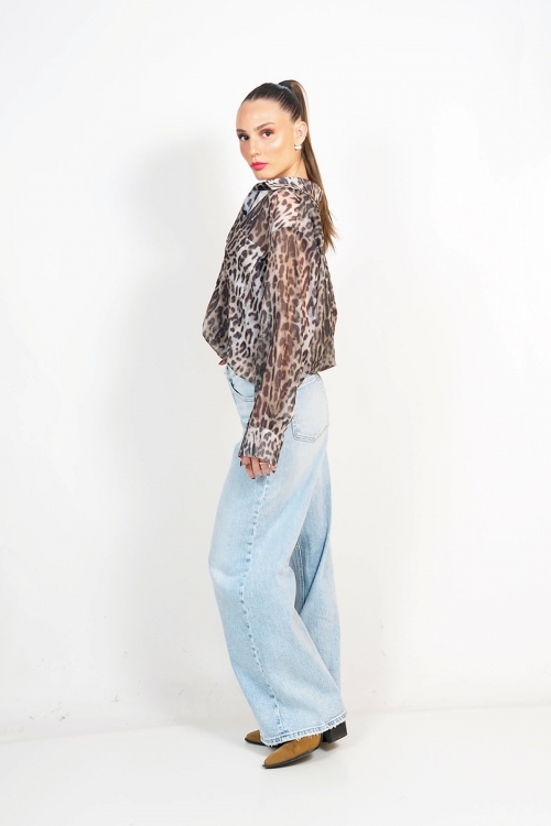 Animal print shirt Cora