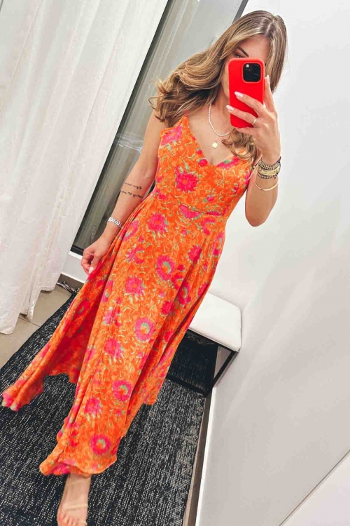 Ayoune sleeveless long dress Rhea