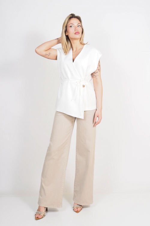 Blazer Top with belt