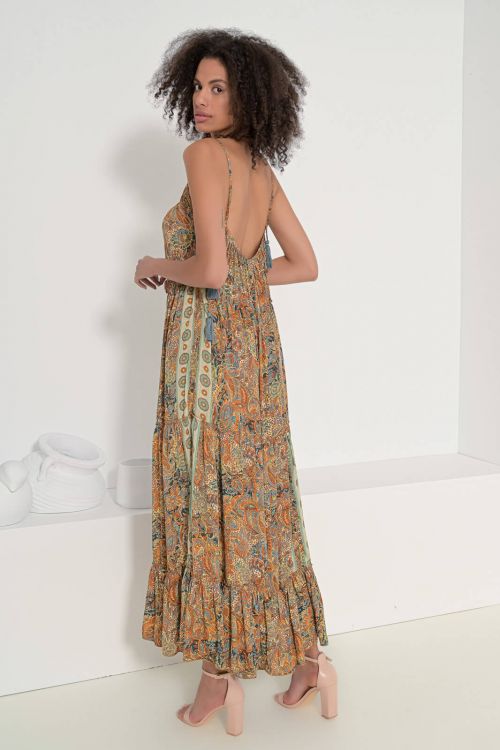 Zuberi printed long dress