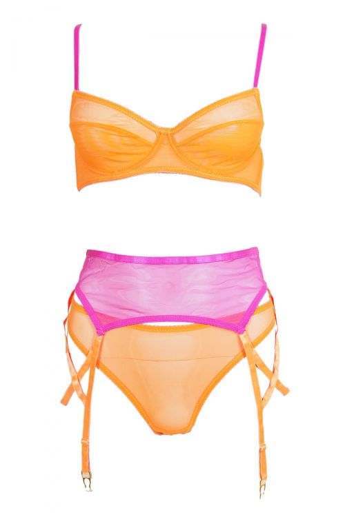 Reine multi color set with suspenders