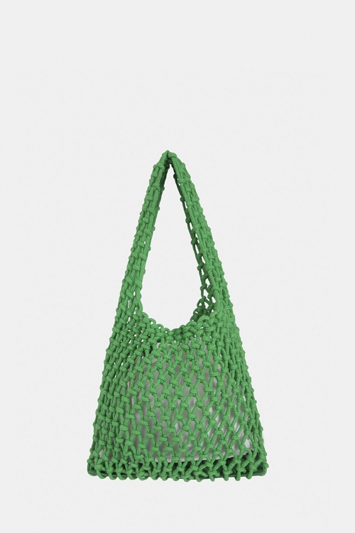 Knitted cotton bag