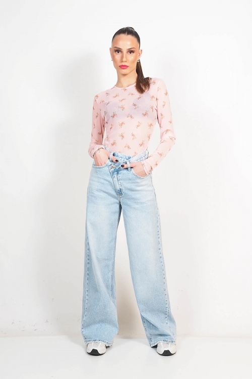 Cthrough flowered bodysuit Peyton