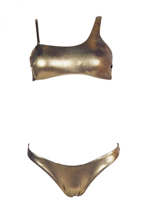 Sadie brasil metallic swimsuit set