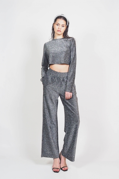 Dorian lurex silver set