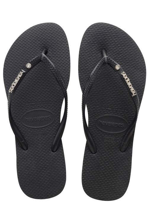 Havaianas Slim Metal Logo & Crystal