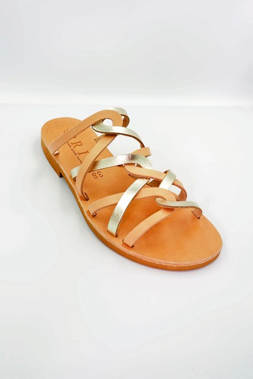 Handmade greek leather sandals Amphitriti