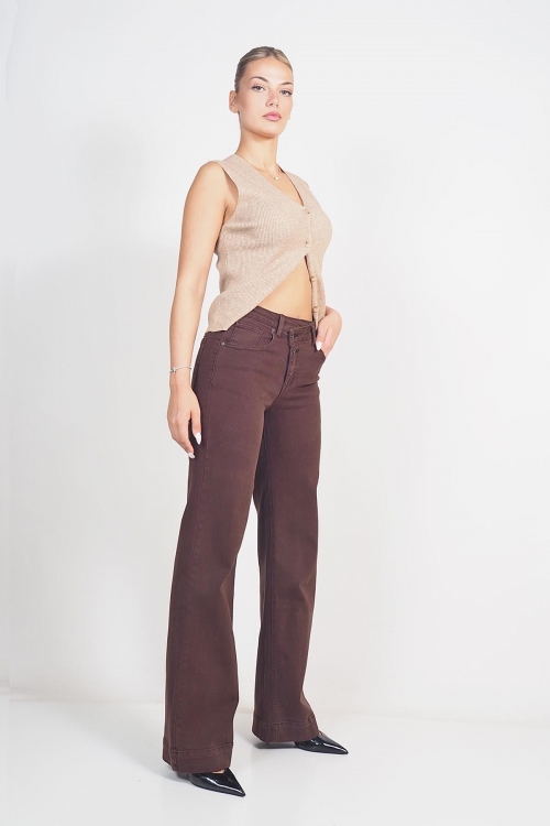 High waisted 2 buttoned wide leg jeans Louise High waisted 2 buttoned wide leg jeans Louise