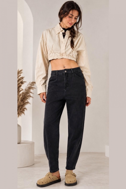 High waisted slouchy jean Celia