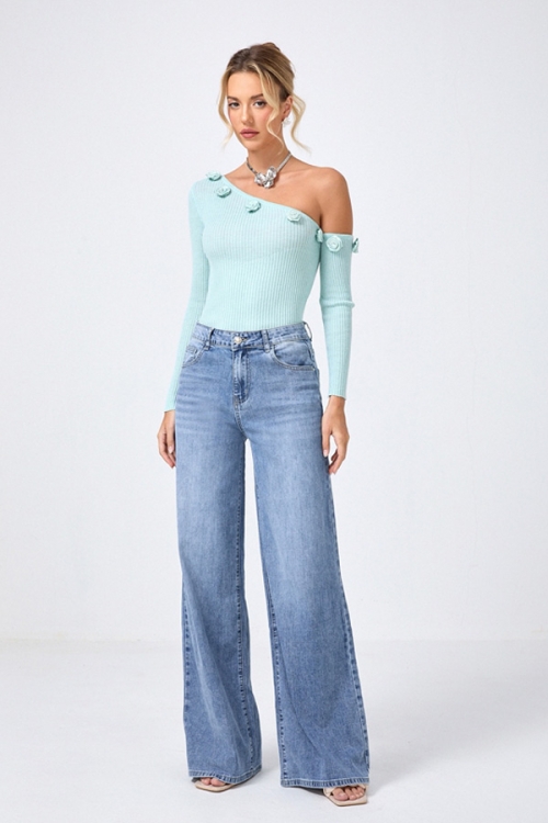 High waisted wide leg pants Renata