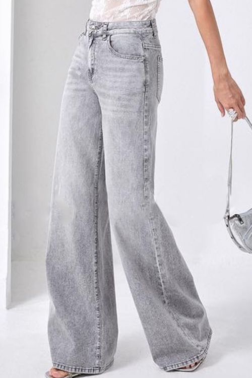 High waisted wide leg pants Renata
