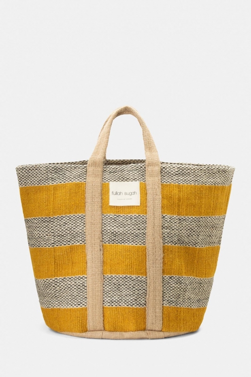 Jute two-tone bag