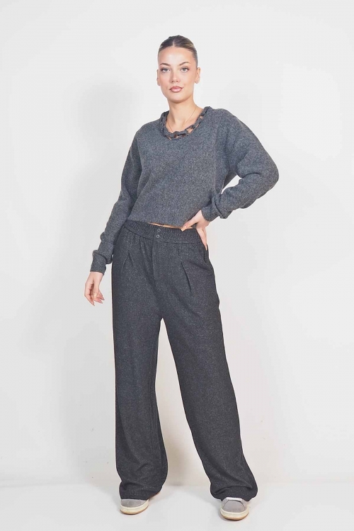 Knit chained top Anise