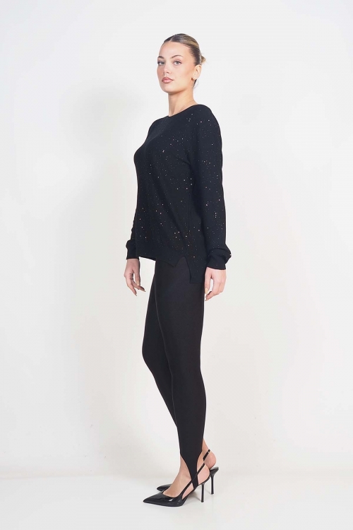 Knit sequin top