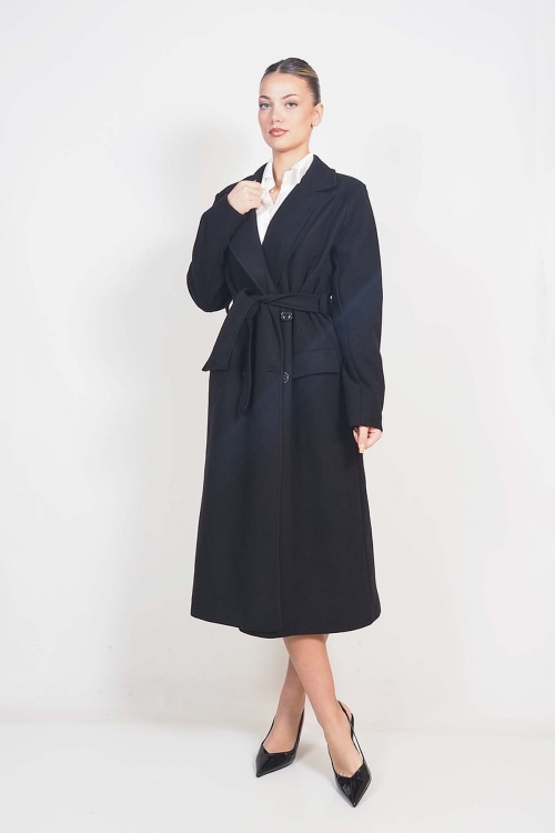 Long coat with belt Priya