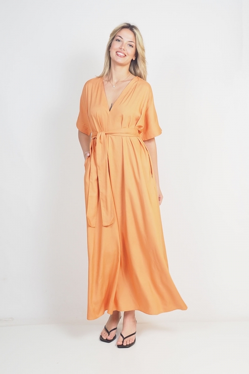 Loose dress with belt Mabel