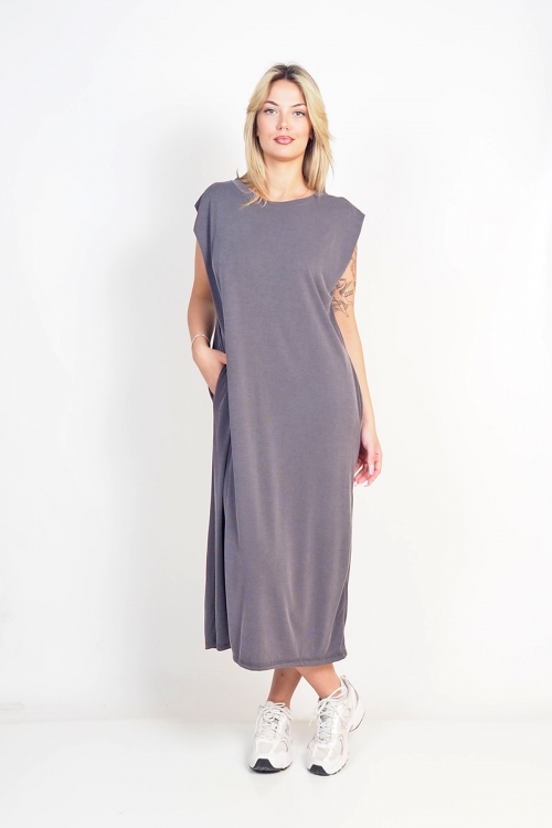 Loose rip sleeveless dress Iris