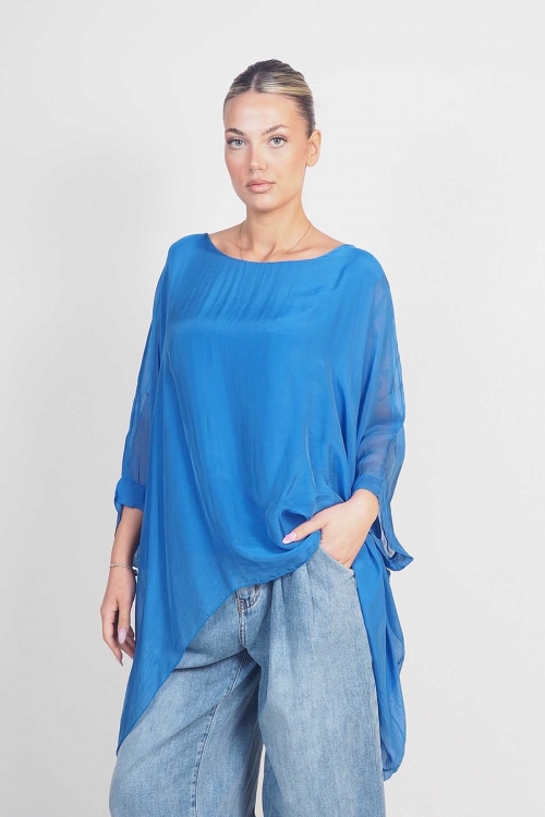 Loose silky top