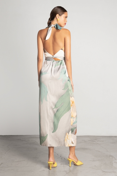 Moutaki long silky dress