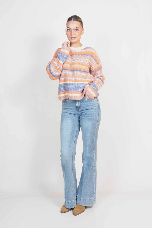 Multi coloured fluffy sweater Hanna