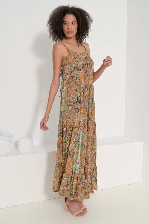 Zuberi printed long dress