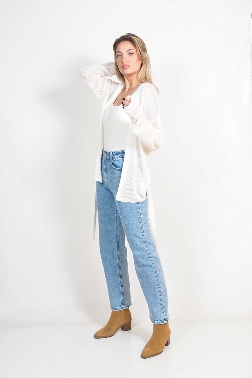 Performated knitted cardigan Vesper