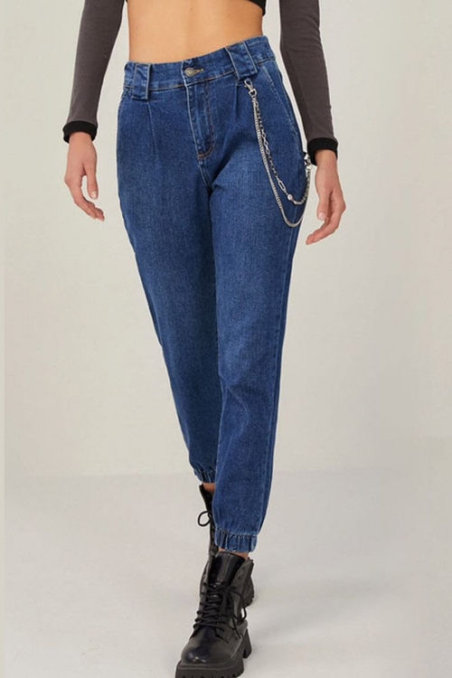 Premium high waisted cargo jeans Piper