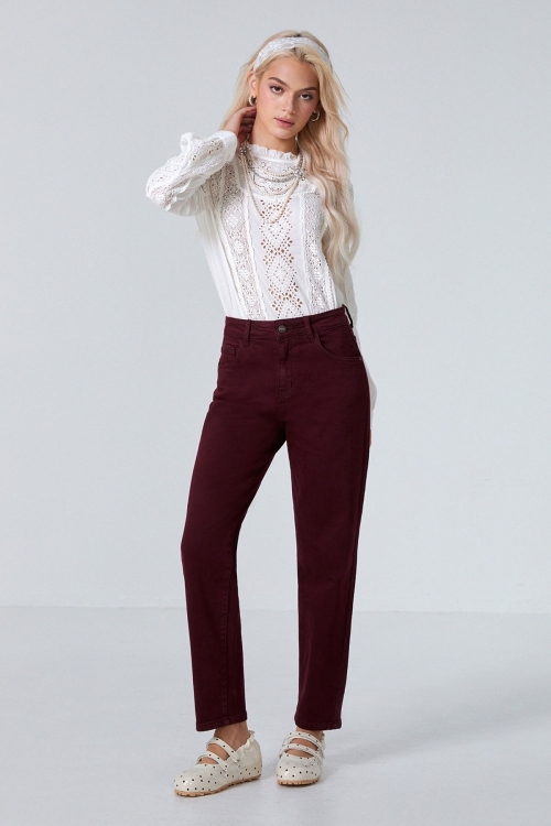 Premium high waisted mom fit jeans Zephyr
