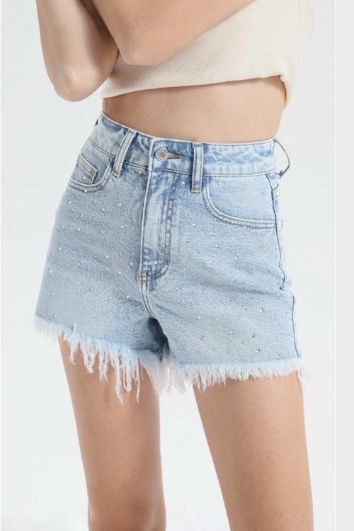 Premium high waisted shorts with rhimestones Pandora