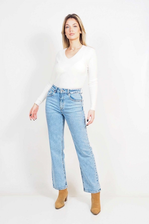 Premium high waisted staight jeans Katniss