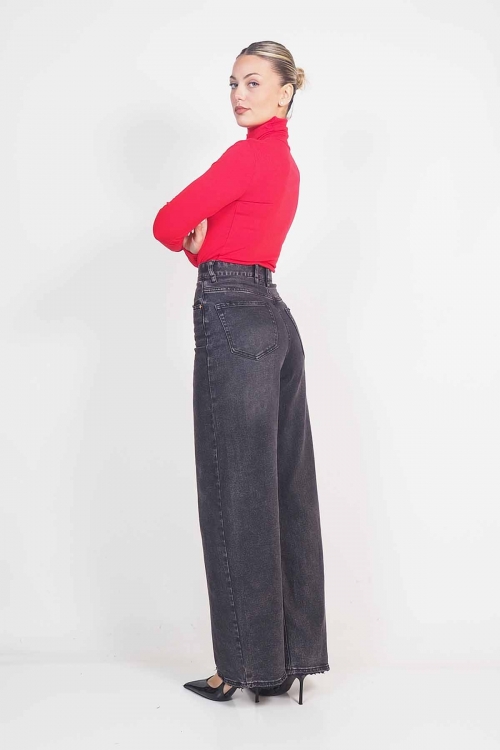Premium high waisted wide leg jeans Amelia