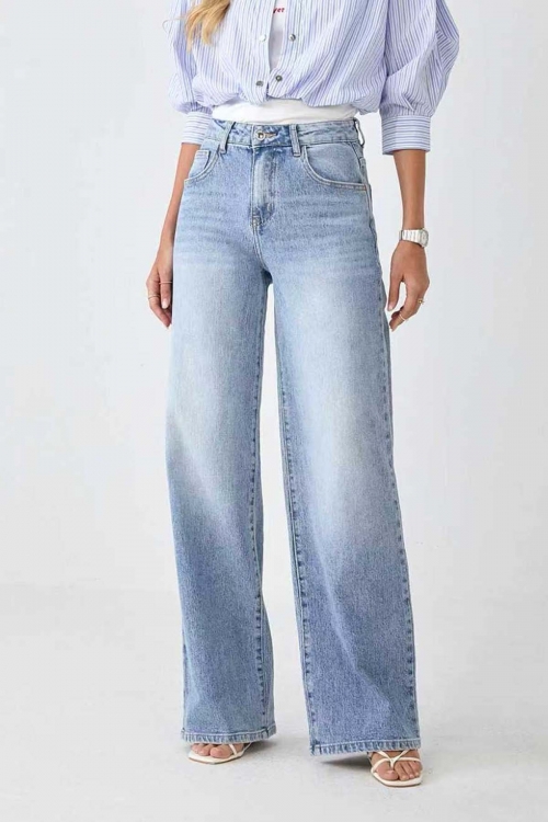 Premium high waisted wide leg jeans Gracie