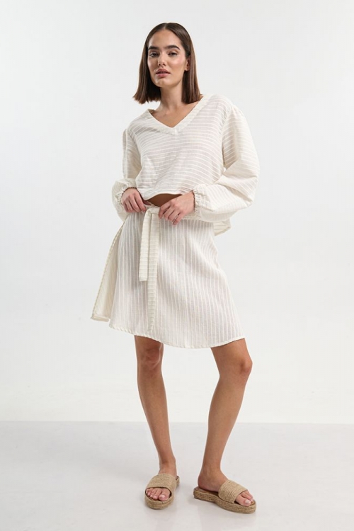 Σετ τοπ με φούστα