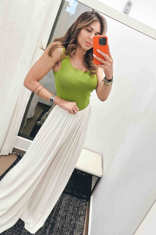 Sleeveless knit top Louise