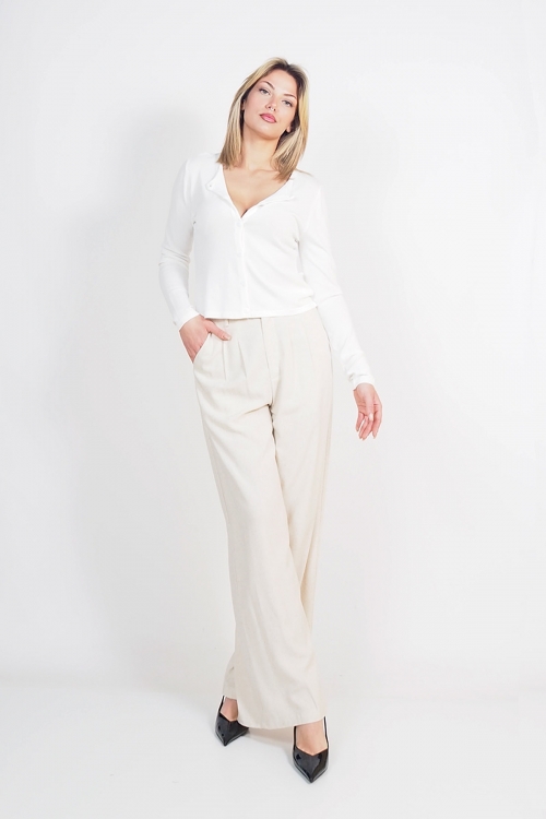 Soft knit buttoned cardigan