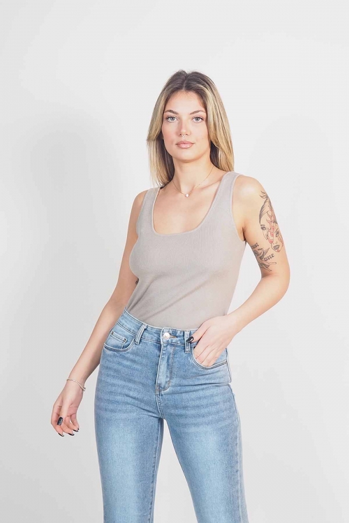 Soft knit sleeveless top Fenia