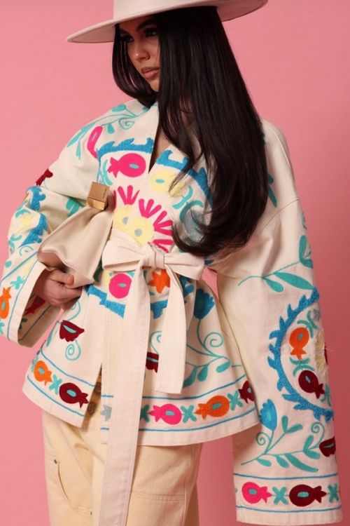 Spring themed cardigan April