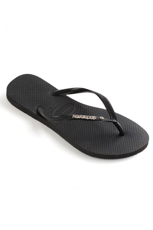 Havaianas Slim Metal Logo & Crystal