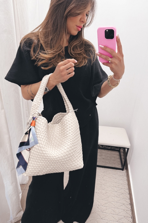 Urban weave hobo bag