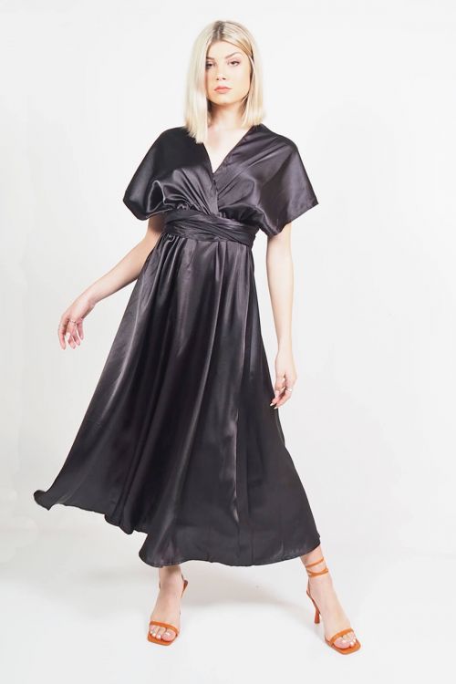 Gloria multiform satin dress