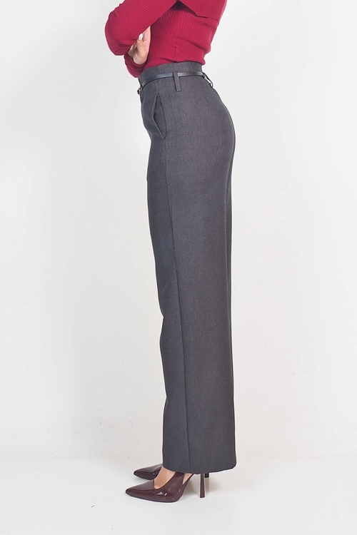 Wide leg trousers with belt Celine