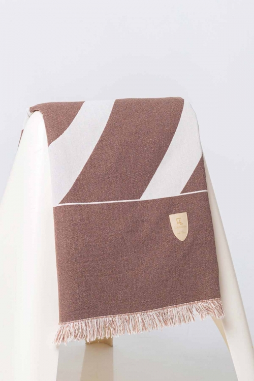 Zebra double faced beach towel